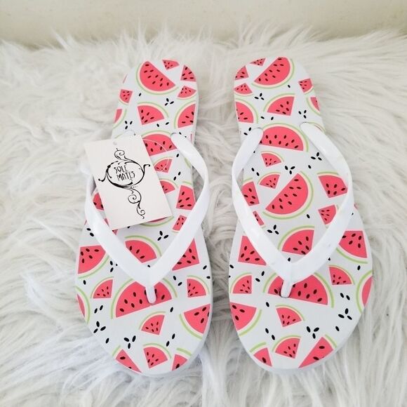 Watermelon flip flops new with tags - Picture 1 of 5
